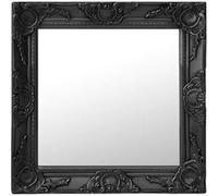 vidaXL Miroir mural style baroque 50x50 cm noir 320315