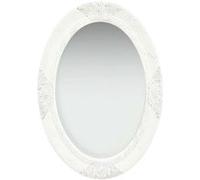 vidaXL Miroir mural style baroque 50 x 70 cm blanc 320352