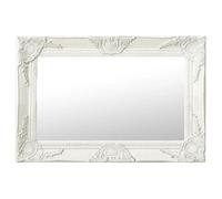 vidaXL Miroir mural style baroque 60 x 40 cm Blanc