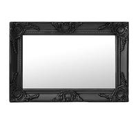 vidaXL Miroir Mural Style Baroque 60x40 cm Noir