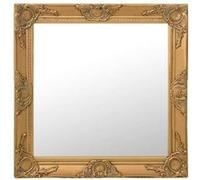 vidaXL Miroir mural style baroque suspendu carré 60x60 cm Doré