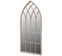 vidaXL Miroir Murale de Jardin Arche Rustique Couloir Terrasse Patio Balcon