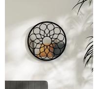 vidaXL Miroir Noir 60 cm Fer