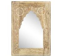 vidaXL Miroir peint à la main 40x55 cm Bois de manguier solide