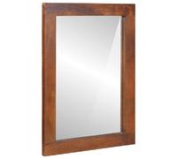 vidaXL Miroir Rectangulaire Marron et Argent 50 x 2,5 x 70 cm