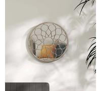 VidaXL Miroir rond intérieur sable