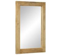 vidaXL Miroir salle de bain marron 50x70x2,5 cm bois de manguier