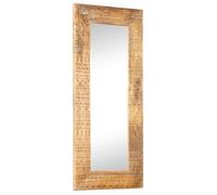 vidaXL Miroir mural sculpté à la main – Bois de manguier massif