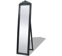 vidaXL Miroir sur pied Style baroque 160x40 cm Noir