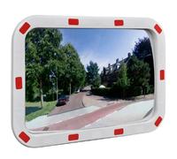 vidaXL Miroir de circulation Convexe Carré 40×60 cm avec réflecteurs