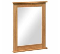 vidaXL Miroir Vigo rectangulaire marron miel 55,5x5x70 cm Bois de pin massif