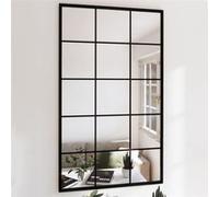 vidaXL Miroirs muraux 4 pcs - Noir Métal 100x60 cm
