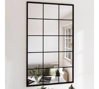 vidaXL Miroirs muraux 4 pcs - Noir Métal 100x60 cm