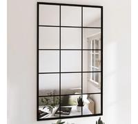 vidaXL Miroirs muraux 6 pcs Noir