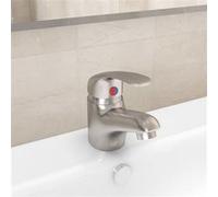 vidaXL Mitigeur de lavabo Argenté 13x10 cm