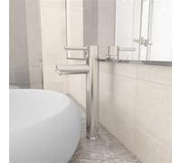 vidaXL Mitigeur de salle de bain Nickel 12x30 cm G