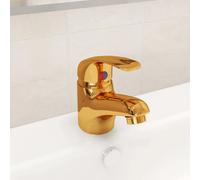 vidaXL Mitigeur lavabo doré