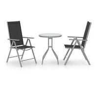 vidaXL Mobilier de bistro - Argenté