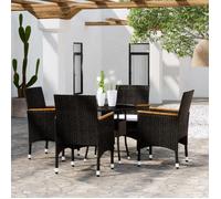 vidaXL Mobilier de Salle à Manger de Jardin 5 pcs Mobilier à Dîner de Terrasse Table et Chaises de Repas Salon de Jardin 3058494