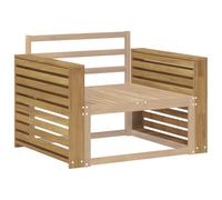 vidaXL Module d'accoudoirs 2 pcs Blanc 78,5 x 10 x 61 cm, Assises en Acajou, éléments modulaires Robustes, Accessoires d'extérieur, accoudoirs sur Mesure pour Votre intérieur
