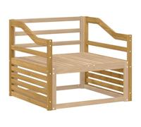 vidaXL Module d'accoudoirs 2 pcs Blanc 79 x 4 x 73 cm, Accoudoirs en Acacia, ajout en Bois, Accessoire pour siège Durable, pour Un Confort dans Le Jardin, intérieur, extérieur
