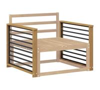 vidaXL Module d'accoudoirs 2 pcs Blanc 80 x 6 x 61 cm, Accoudoirs en Bois d'acacia, Banc Tendance, mobilier extérieur résistant, Assise imperméable