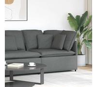 vidaXL Module d'angle de canapé modulaire coussins gris foncé 100 cm