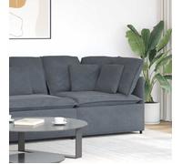 vidaXL Module d'angle de canapé modulaire coussins gris foncé 100 cm 4104460