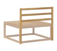 vidaXL Module de Dossier Blanc 79 x 4 x 73 cm Bois d'Acacia Massif, Module de Dossier en Bois d'acacia Durable, résistant aux intempéries, siège Polyvalent, Facile à Assembler