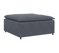 vidaXL Module repose-pieds pour canapé modulaire 4104490, pouf en velours gris foncé