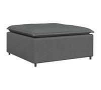 vidaXL Module de Repose-Pieds pour canapé modulaire Gris foncé 100 x 100 x 48 cm