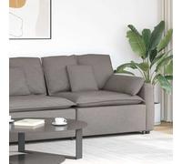 vidaXL Module d'extrémité d'accoudoir de canapé modulaire avec coussins taupe 100 cm