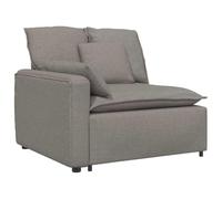 vidaXL Module d'extrémité d'accoudoir de canapé modulaire avec Coussins Taupe 100 cm