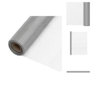 vidaXL Moustiquaire acier inoxydable 112x1000 cm argent - panneaux de clôture