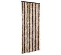 vidaXL Rideau anti-insectes Chenille beige et marron clair 100x220 cm