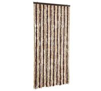 vidaXL Moustiquaire Beige et Marron Clair 90x200 cm Chenille