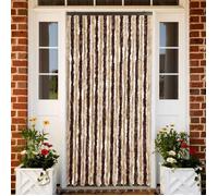 vidaXL Moustiquaire Beige et marron clair 90x220 cm Chenille 240571