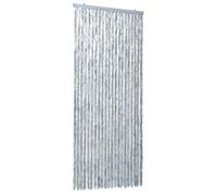 vidaXL Moustiquaire Blanc et gris 90x220 cm Chenille