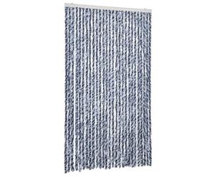 vidaXL Moustiquaire Bleu et Blanc 118x220 cm Chenille