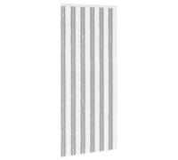 vidaXL Moustiquaire en chenille grise et blanche 100 x 230 cm 100 % PP