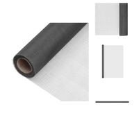 vidaXL Moustiquaire en fibre de verre 112x2000 cm noir - panneaux de clôture
