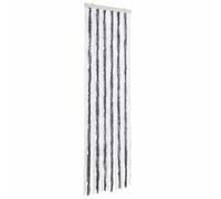 vidaXL Moustiquaire Gris et Blanc 56x200 cm Chenille