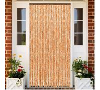 vidaXL Moustiquaire Ocre et blanc 100x220 cm Chenille