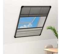 vidaXL Moustiquaire pliss¿¿e pour fen¿ºtre Aluminium 80x120 cm