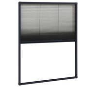 Vidaxl Moustiquaire Pliss¿¿E Pour Fen¿ºtre Aluminium Anthracite 60x80 Cm