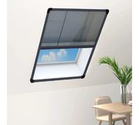 VidaXL Moustiquaire plissée 80x120 cm Anthracite