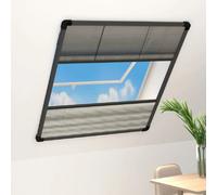 vidaXL Moustiquaire Plissée+Auvent Aluminium 80x100 cm