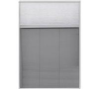 Moustiquaire plissée vidaXL avec store vénitien en aluminium, 160 × 80 cm