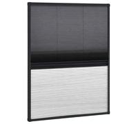 vidaXL Moustiquaire plissée pour fenêtre avec auvent Aluminium 80x100 cm