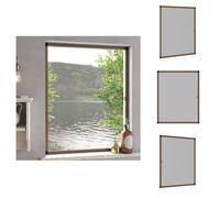 vidaXL Moustiquaire pour fenêtre Marron 100x120 cm - Moustiquaire